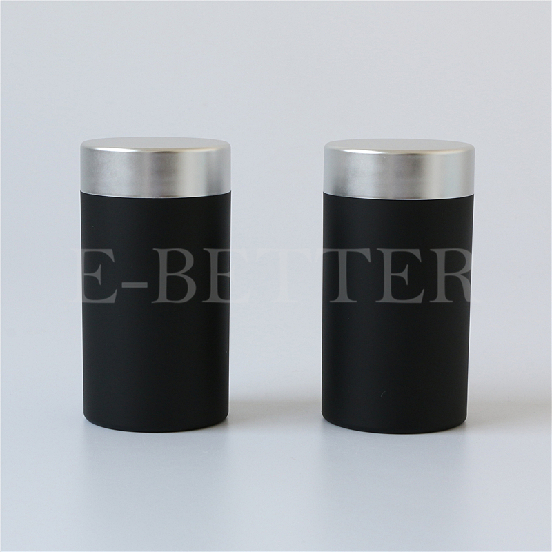 black 150ml PET pharmaceutical Plastic pill supplement Bottle
