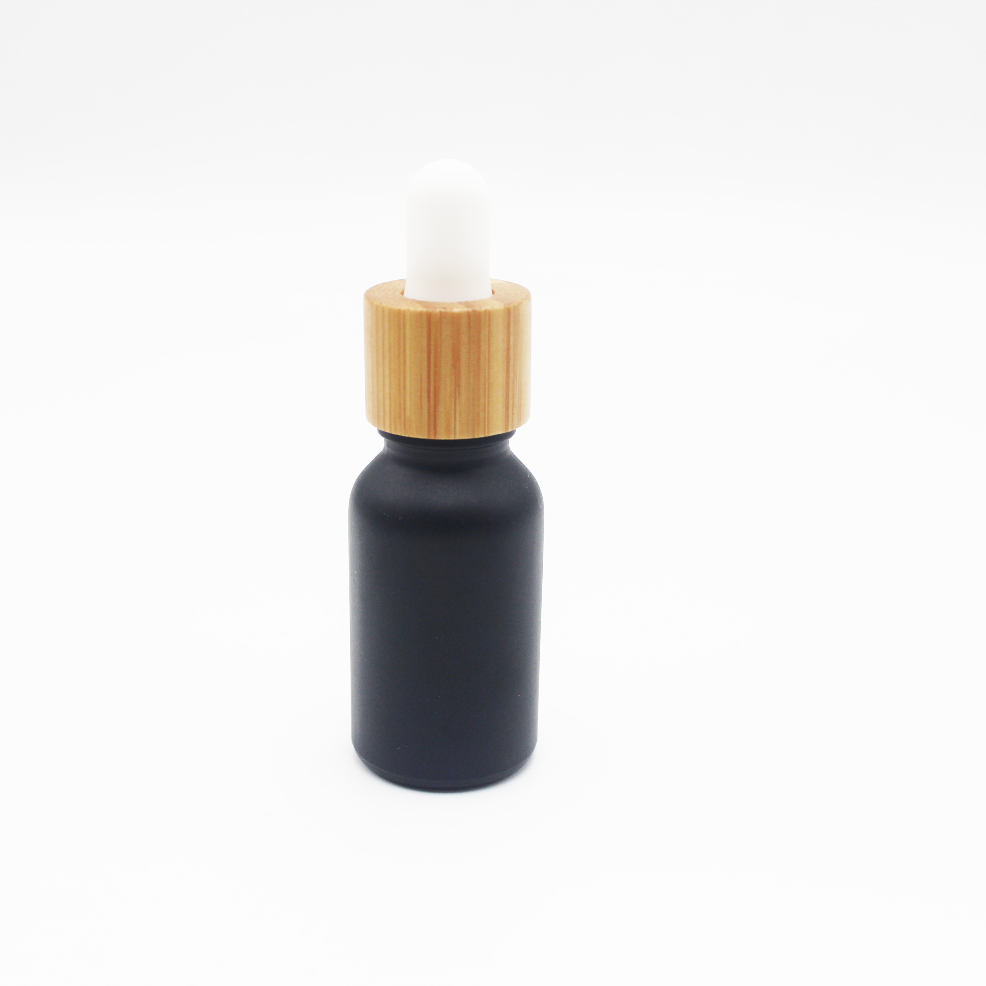 black 15ml bamboo biodegradable bottles with bamboo cap BB-114C