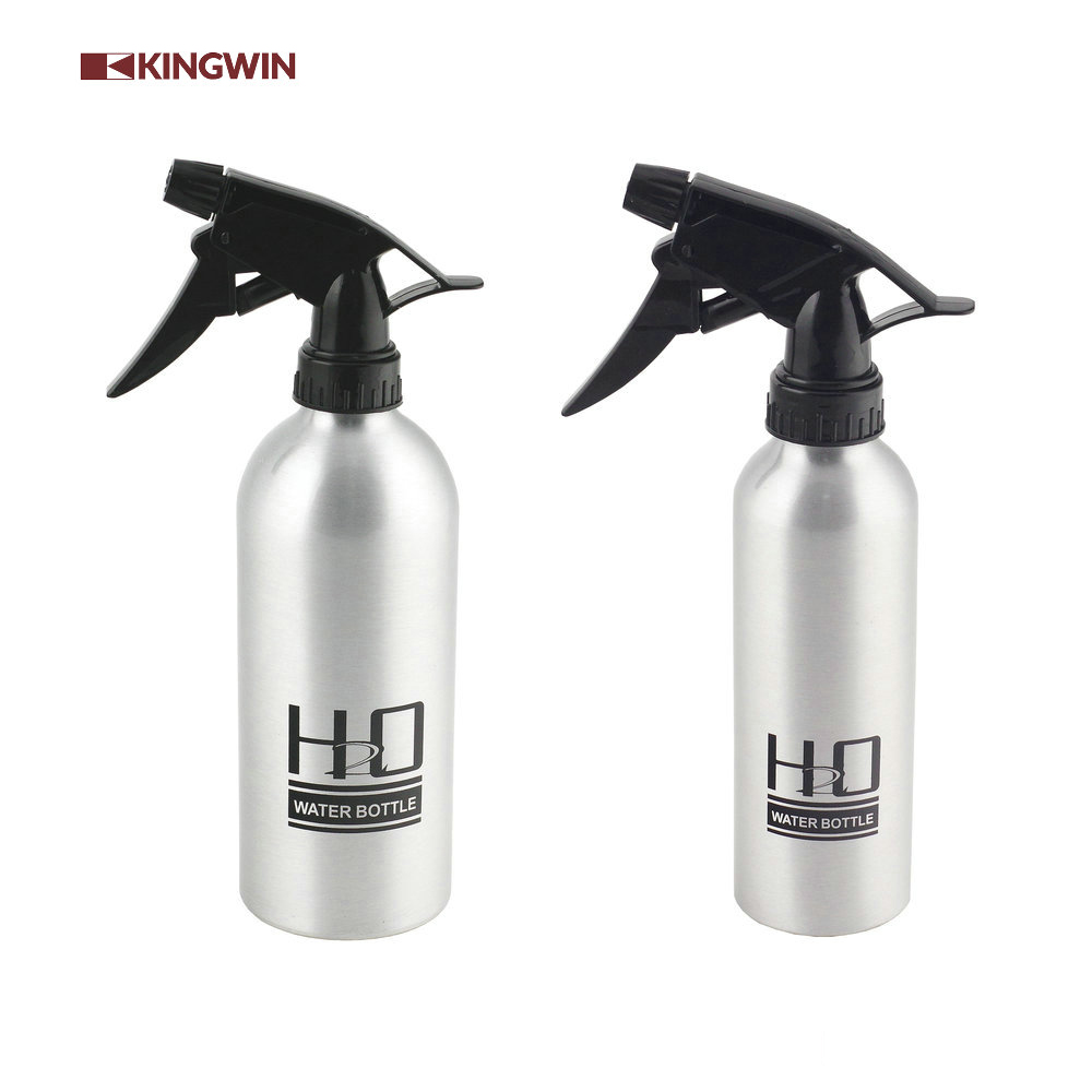 black 400ml Aluminium trigger mist pump Spray Bottle for shampoo
