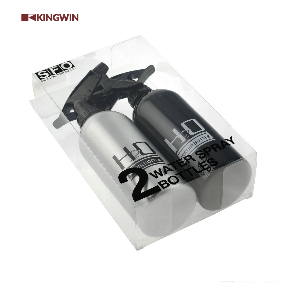 black 400ml Aluminium trigger mist pump Spray Bottle for shampoo