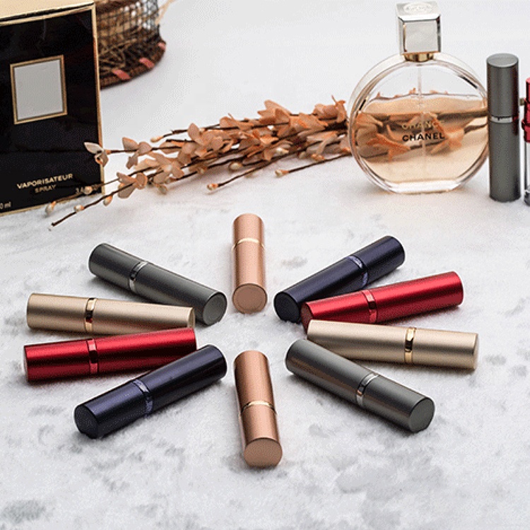 black 5ml/20g/individual packaging/customizable aluminum/metal/classic refillable perfume spray bottle