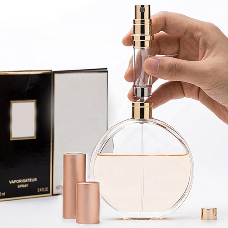 black 5ml/20g/individual packaging/customizable aluminum/metal/classic refillable perfume spray bottle