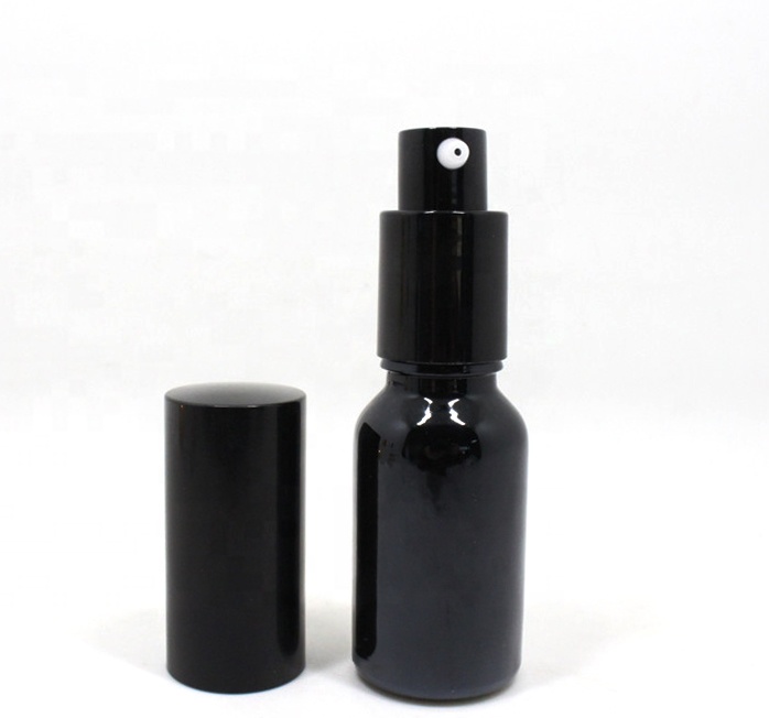 black and white Glass Dropper Bottle Essential Oil Perfume Pipette Bottles Empty Container