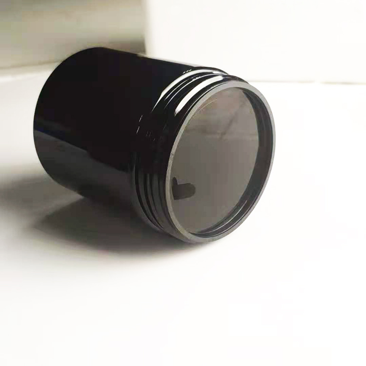 black cans packaging body butter containers lotion pet jars cream cosmetic plastic jar with lid screw cookie jar