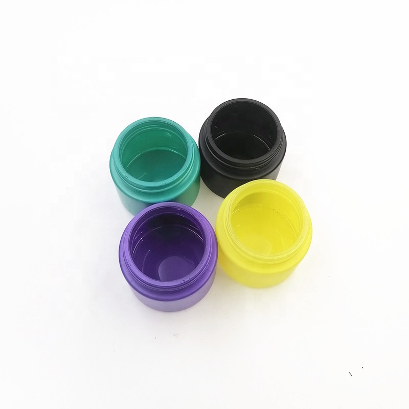 black color 3oz matte spray 3.5 gram flower packaging child protection jars proof glass bottles resistant turn screw lids CR cap