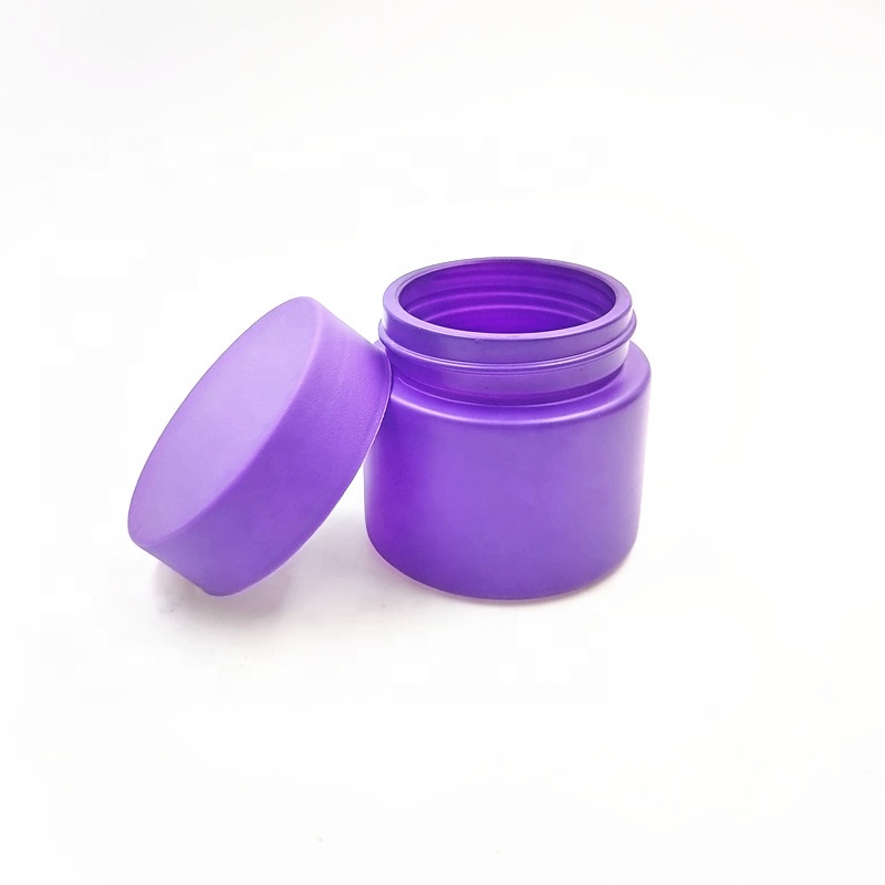 black color 3oz matte spray 3.5 gram flower packaging child protection jars proof glass bottles resistant turn screw lids CR cap
