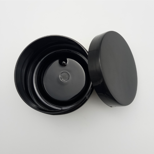 black cosmetic PET 100g plastic jar