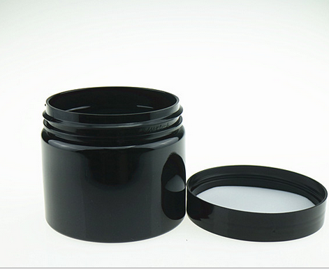 black cosmetic container 50ml 60ml 80ml 100ml 120ml 150ml 180ml 200ml 250ml 500ml 800ml black pet jar with plastic cap