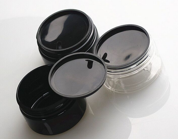 black cosmetic container 50ml 60ml 80ml 100ml 120ml 150ml 180ml 200ml 250ml 500ml 800ml black pet jar with plastic cap