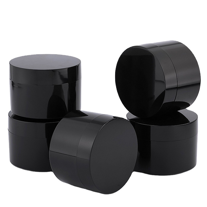 black cream jars and bottles plastic container cosmetic jar 50gl cream jars