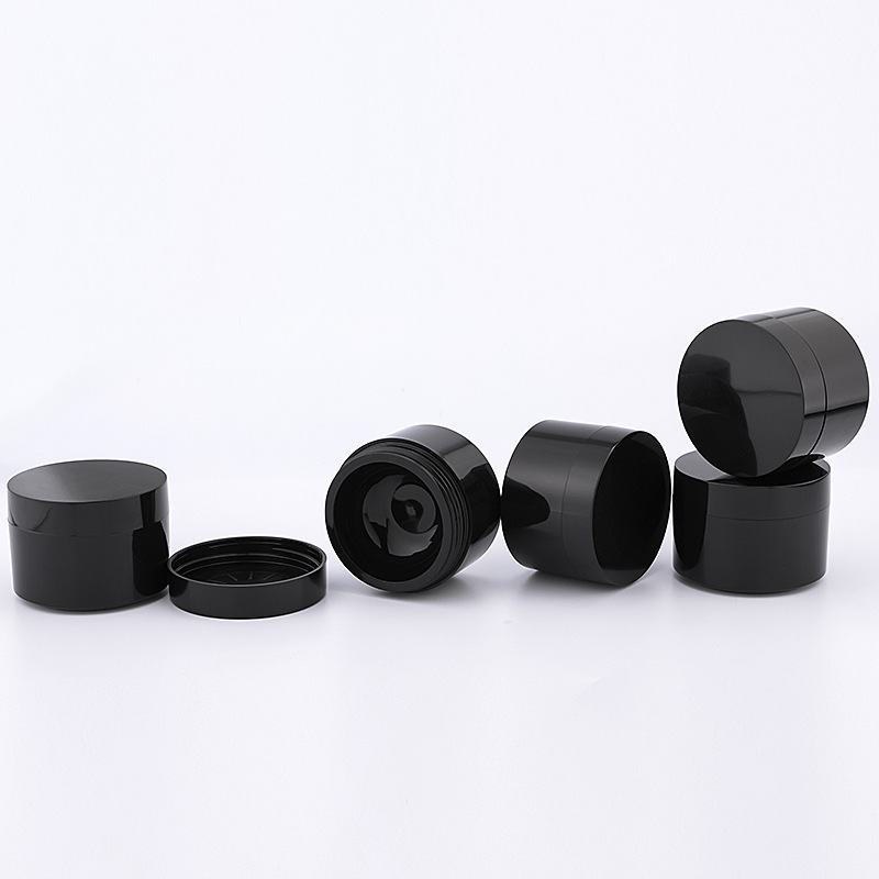 black cream jars and bottles plastic container cosmetic jar 50gl cream jars