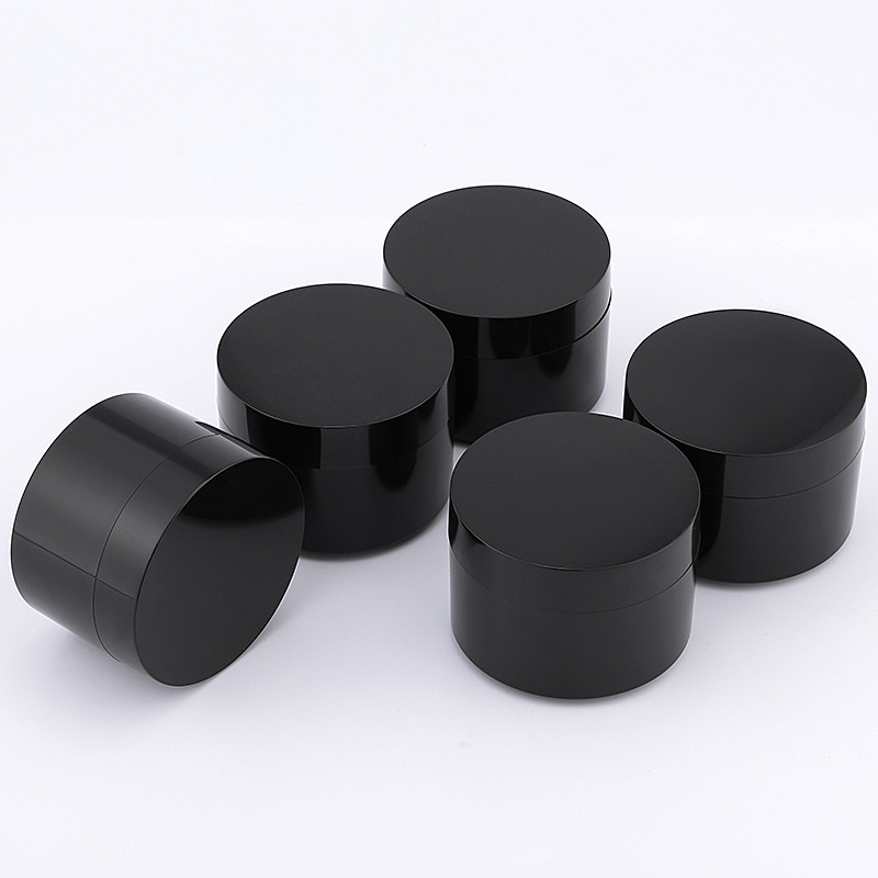 black cream jars and bottles plastic container cosmetic jar 50gl cream jars