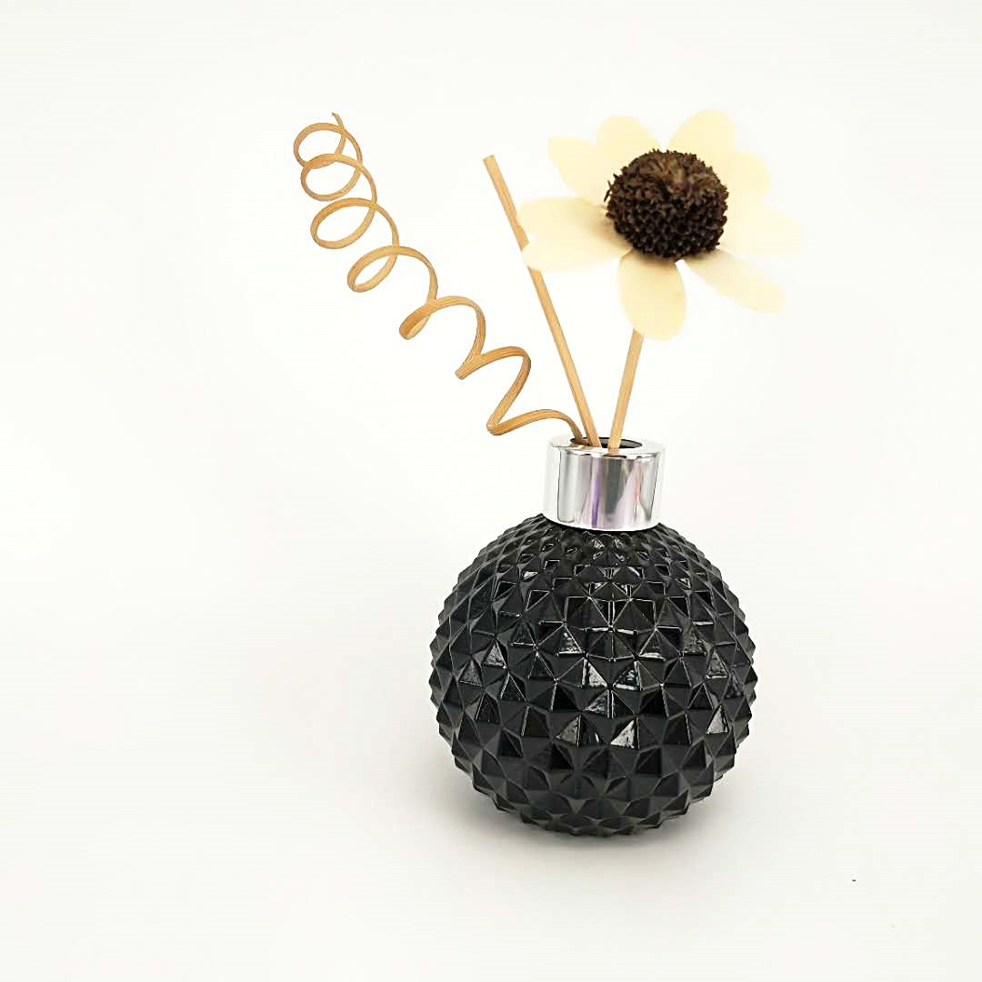 black diffuser bottle diamond cut diffuser bottles diffuser bottle with wood