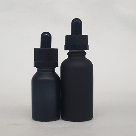 black dropper bottle 30ml /glass matte black glass dropper bottle 30ml /1oz glass dropper bottle black
