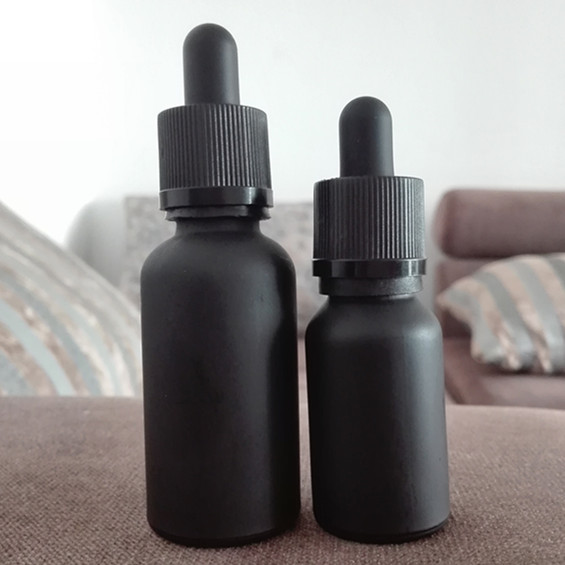 black dropper bottle 30ml /glass matte black glass dropper bottle 30ml /1oz glass dropper bottle black