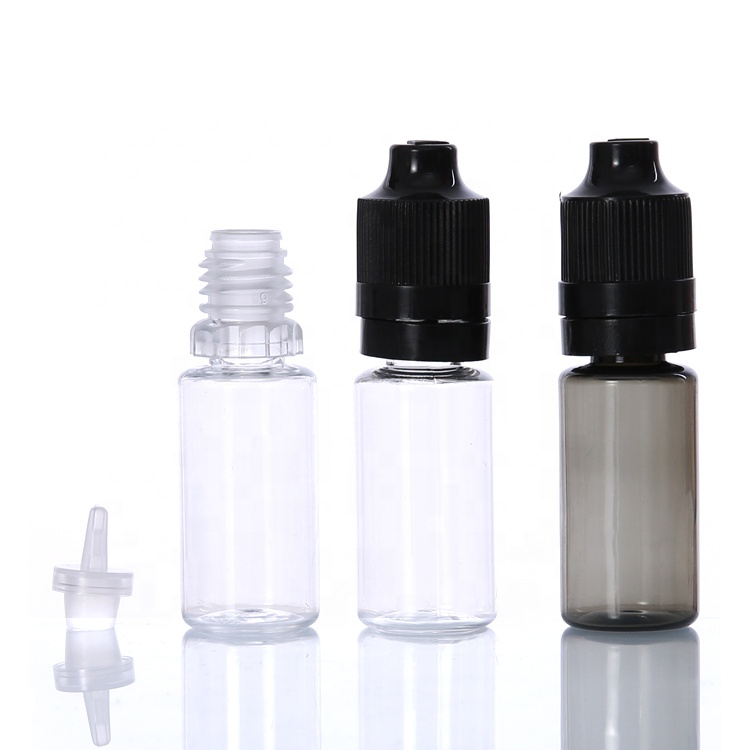 black e liquid empty bottles 10ml pet dropper plastic bottle malaysia for e cigarette