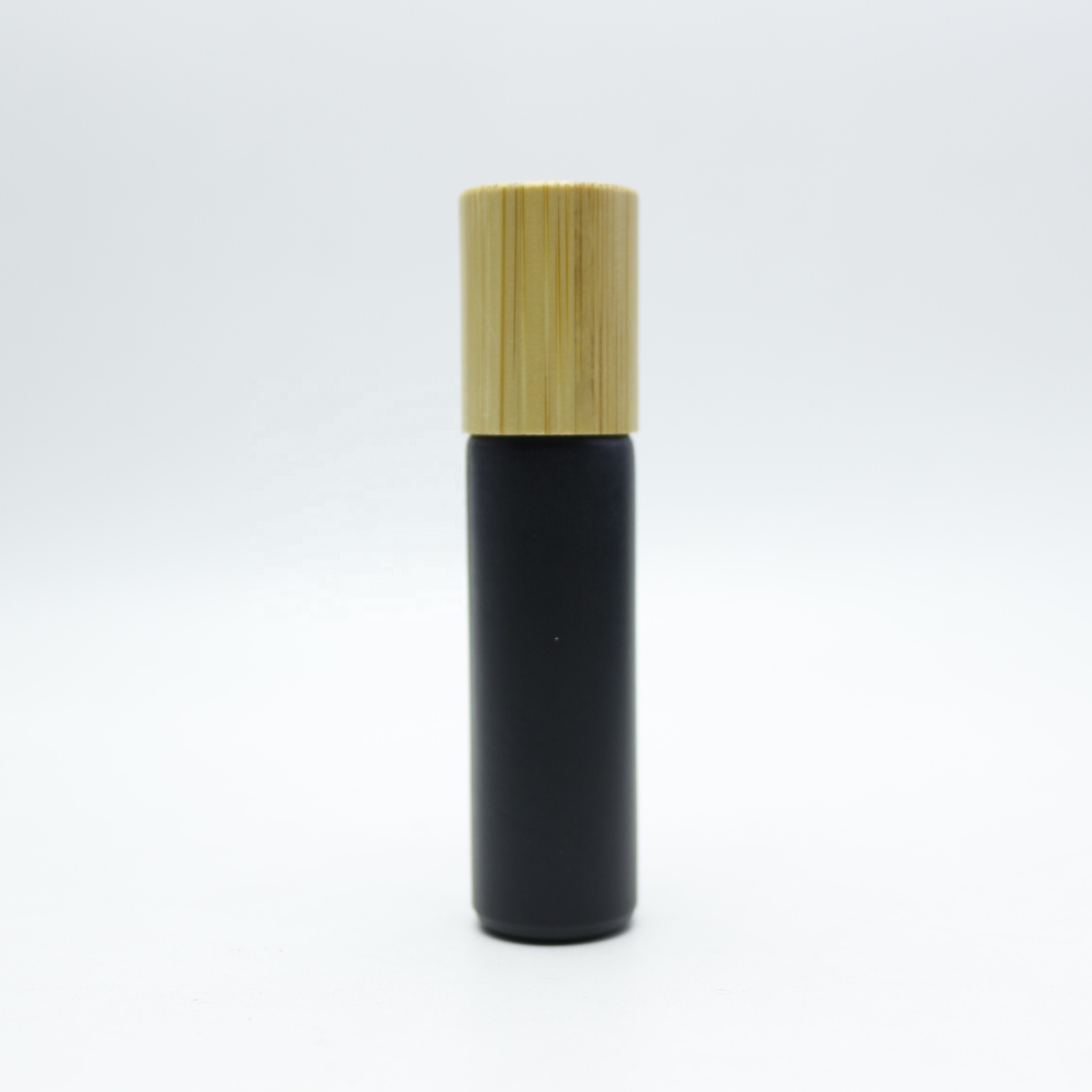 black glass 5ml 8ml 10ml 15ml refillable roll on bottle with Stainless Steel Roller Balls MYE002