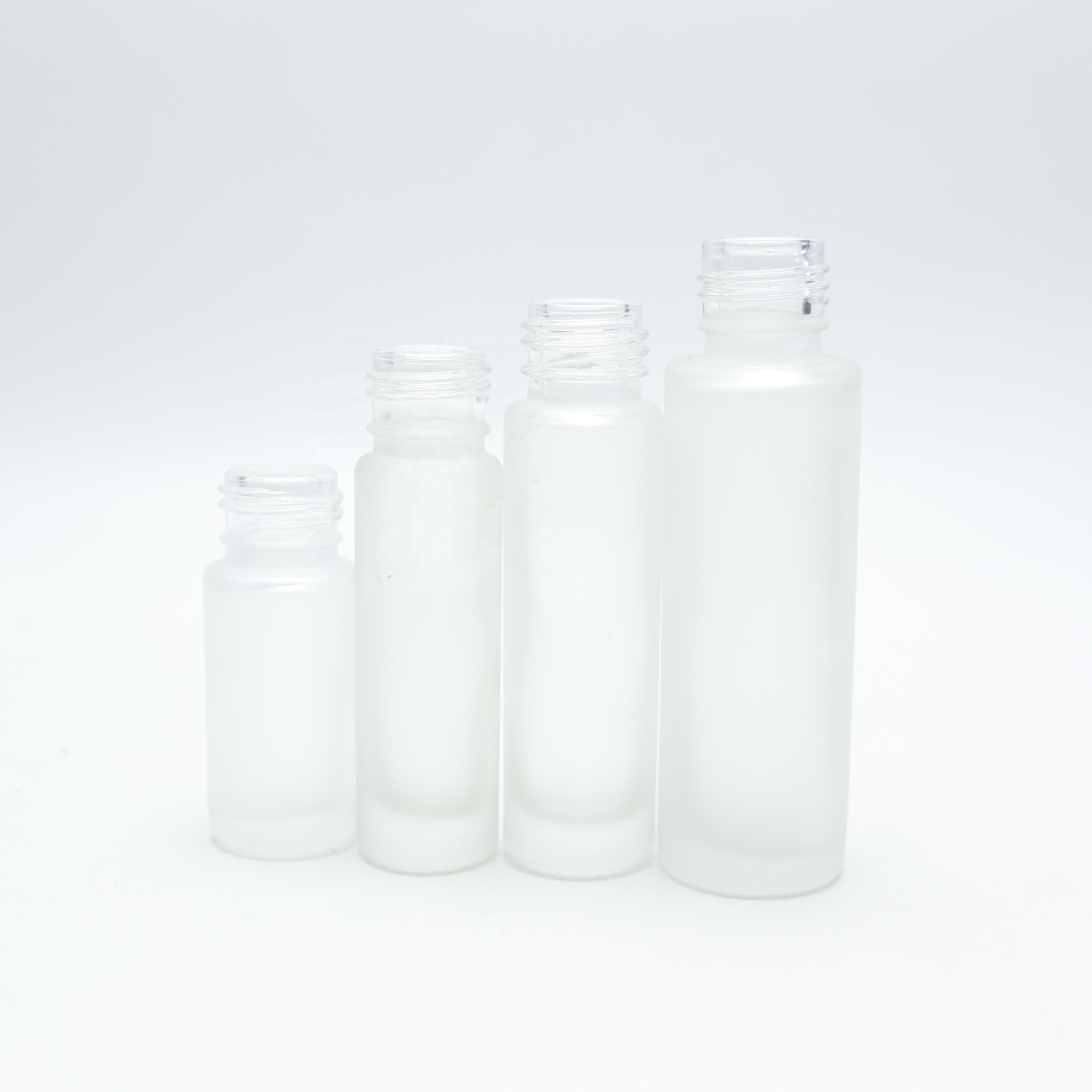 black glass 5ml 8ml 10ml 15ml refillable roll on bottle with Stainless Steel Roller Balls MYE002