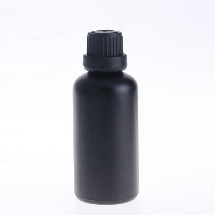 black glass boston round bottles with dripolator plug tamper proof evident cap glass bottle for essential oil orifice reducer