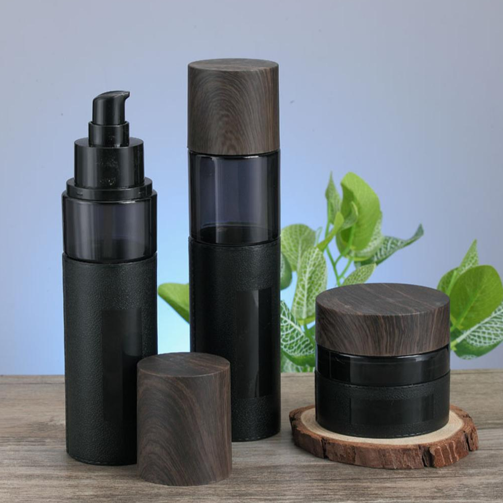 black glass cosmetic jar wholesales manufacturer uk