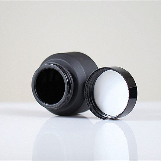 black glass jars 60 mil cosmetic fancy cosmetic glass jars cosmetic frosted glass jar