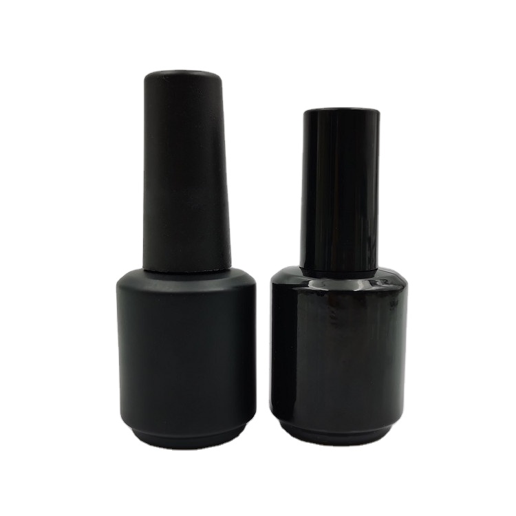 black glass nail empty nail uv gel polish bottle empty bottles jars for uv gel