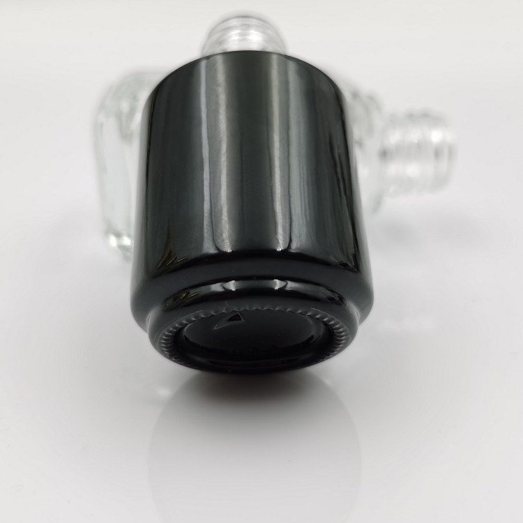 black glass nail empty nail uv gel polish bottle empty bottles jars for uv gel