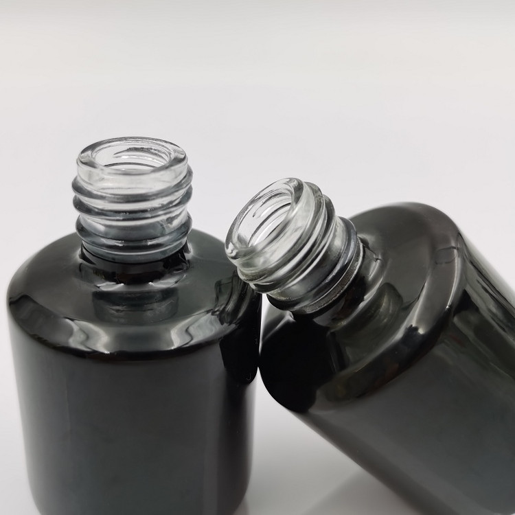 black glass nail empty nail uv gel polish bottle empty bottles jars for uv gel
