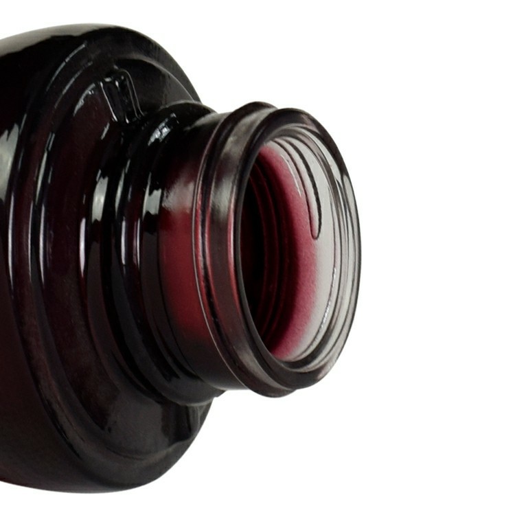 black gradient red 30g 50g 1oz 2oz custom logo alumite cap glass lotion handcream cosmetic packaging skincare jar