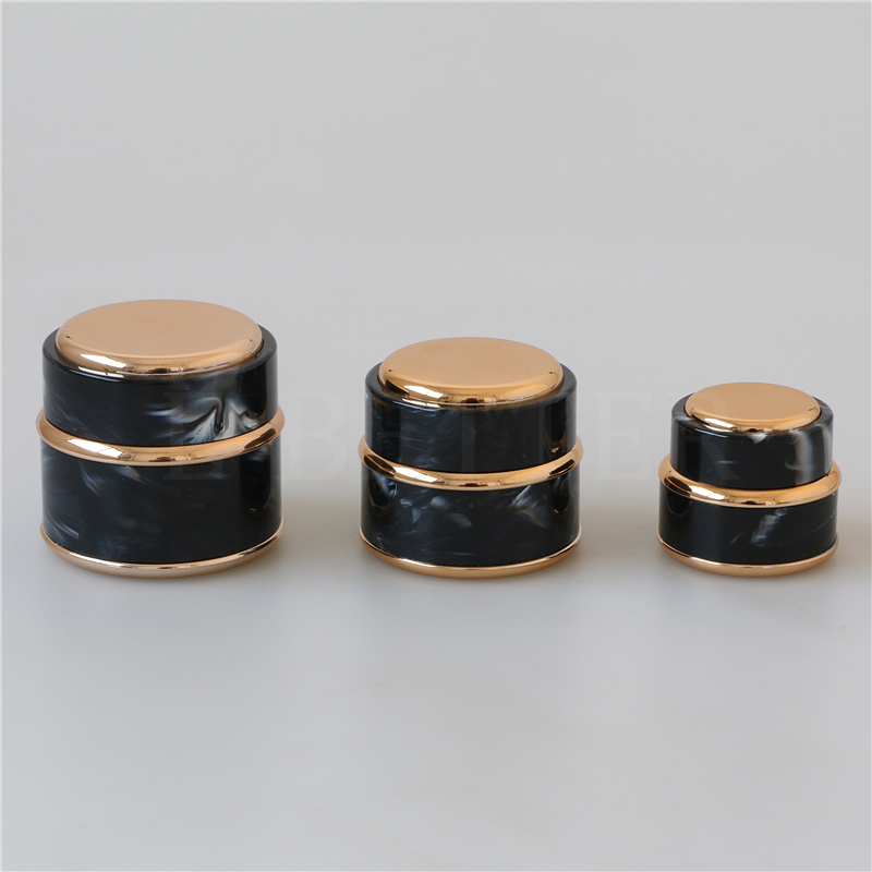 black marble uv gel jar high end pp plastic container for cosmetic face cream jar 5g 7g 15g 30g 50g