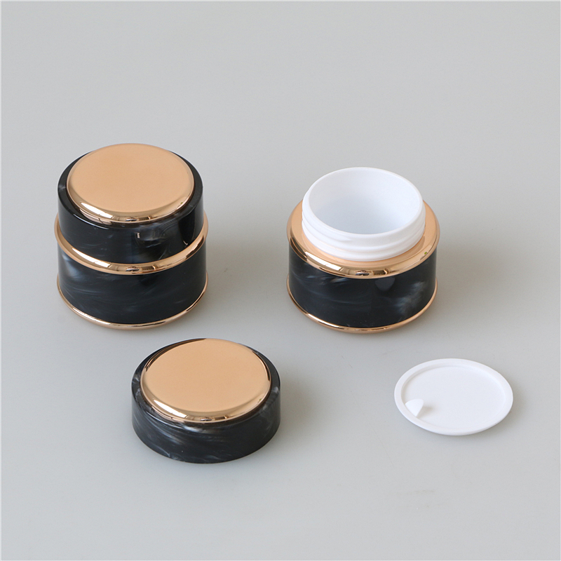 black marble uv gel jar high end pp plastic container for cosmetic face cream jar 5g 7g 15g 30g 50g