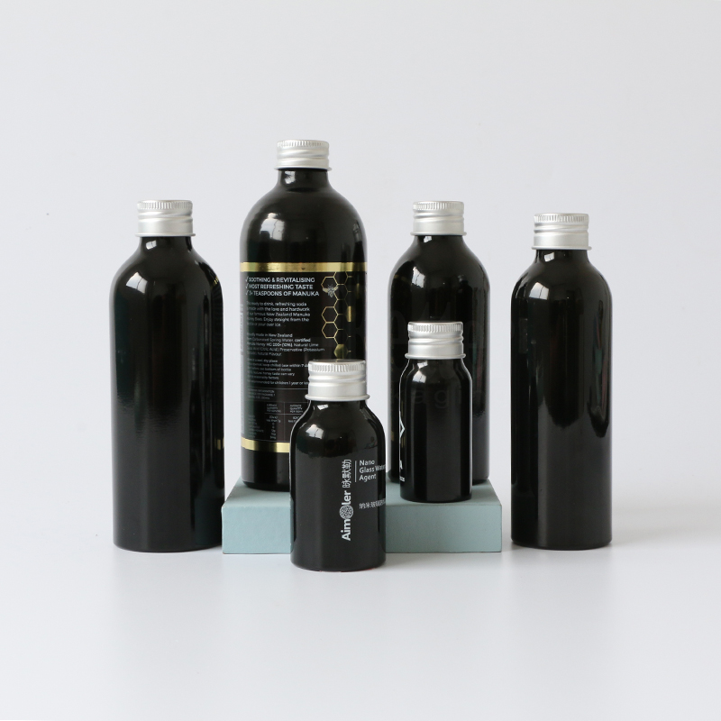 black metal bottle 500ml aluminum spray bottle in stock