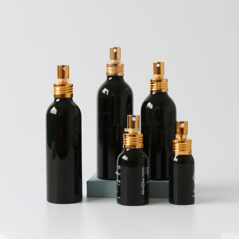 black metal bottle 500ml aluminum spray bottle in stock