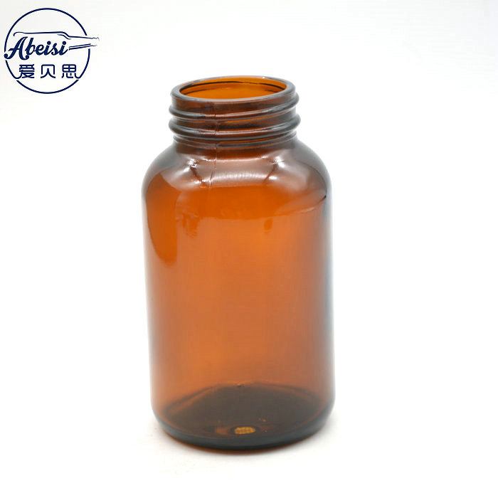 black metal foaming pump 250 ml amber glass bottle