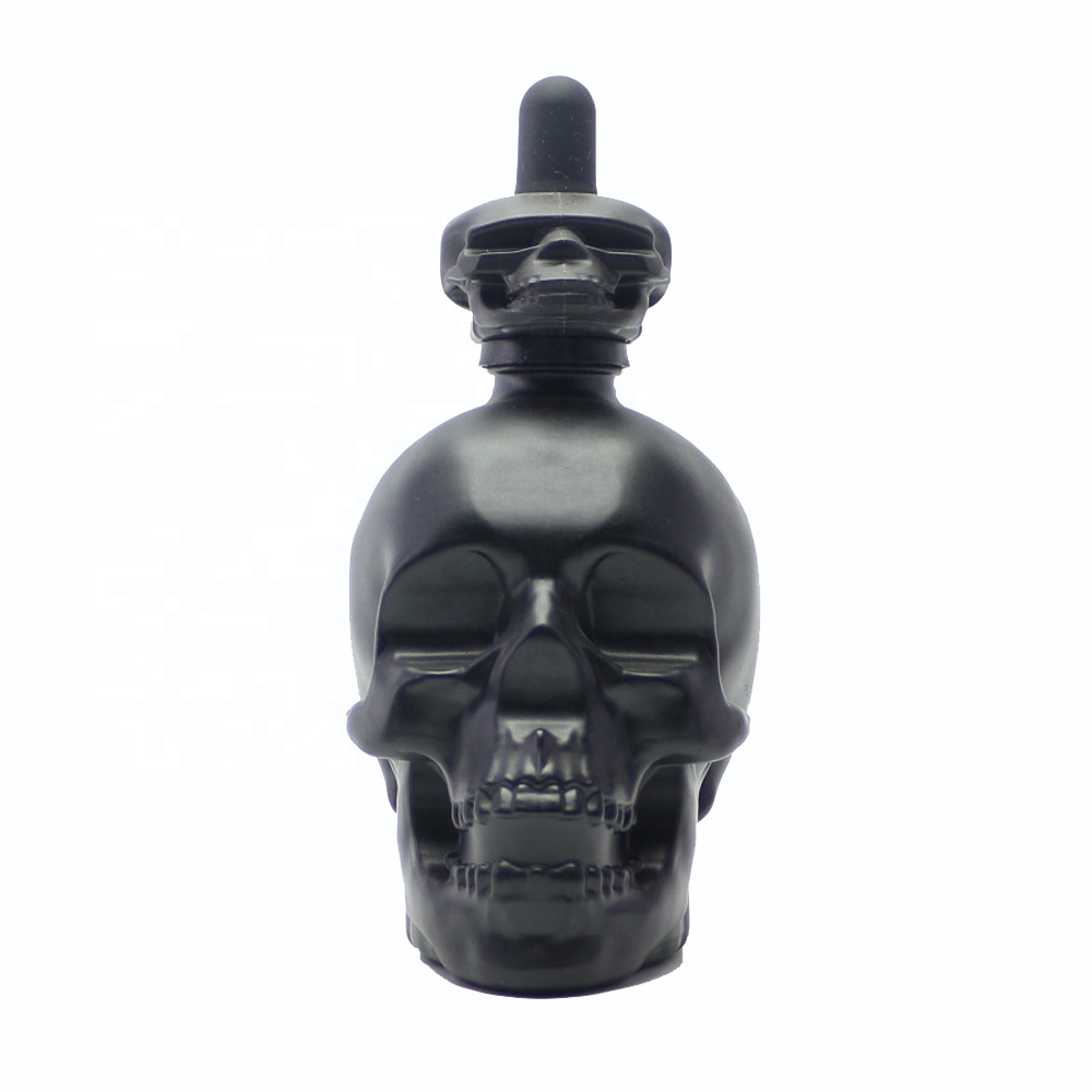 black skull glass bottles 30ml with dropper SGB-031A