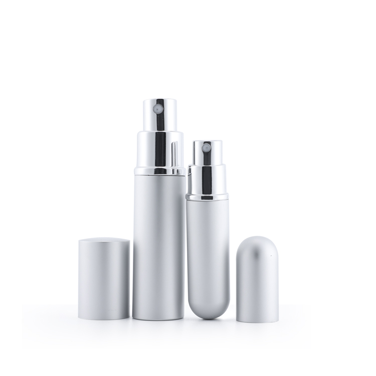 black sliver 10ml perfume atomizer metal mini travel portable 10ml refillable perfume spray bottle