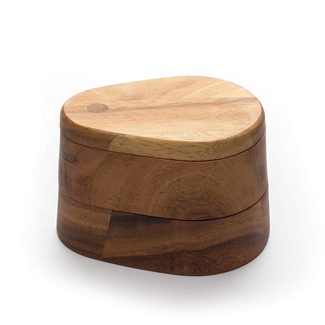 black walnut house home sugar coffee tea salt spice jar storage organizer wooden kitchen containers