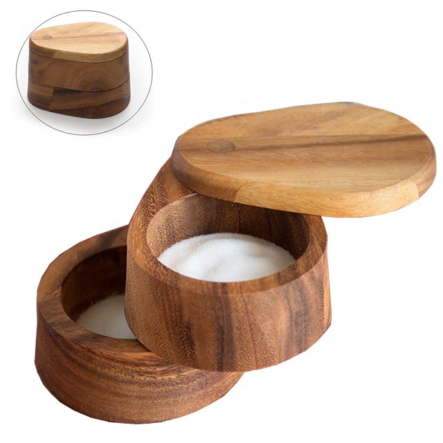 black walnut house home sugar coffee tea salt spice jar storage organizer wooden kitchen containers