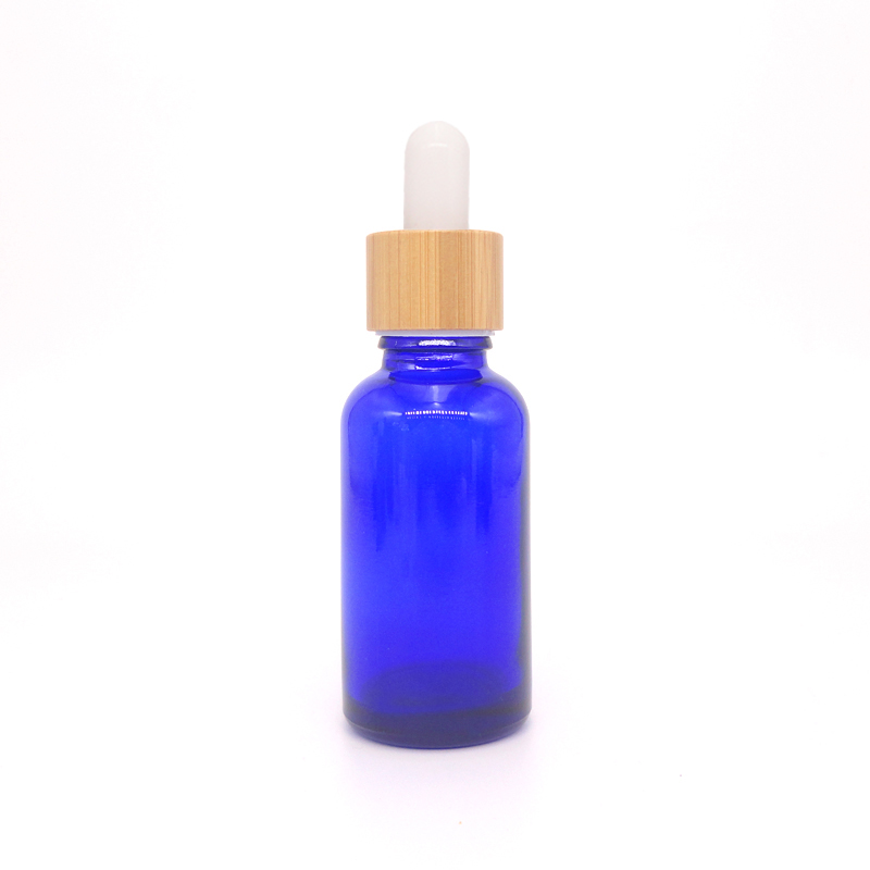 blue 30ml bottles with CRC bamboo cap for smoking oil