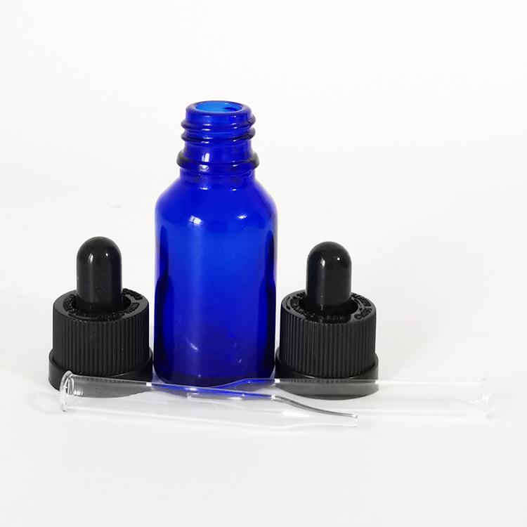 blue boston round glass bottles 15 ml blue glass dropper bottles cobalt blue glass bottles