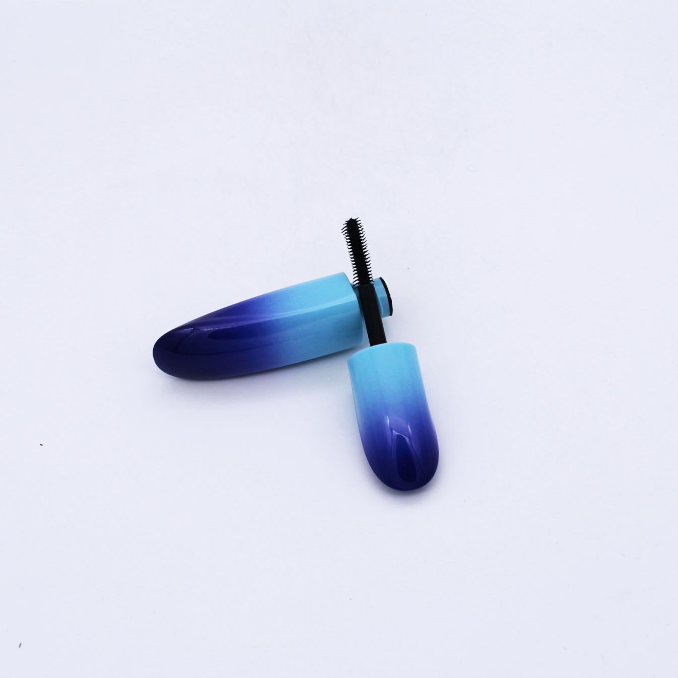 blue gradually varied painting cosmetic make up custom wholesale mascara container