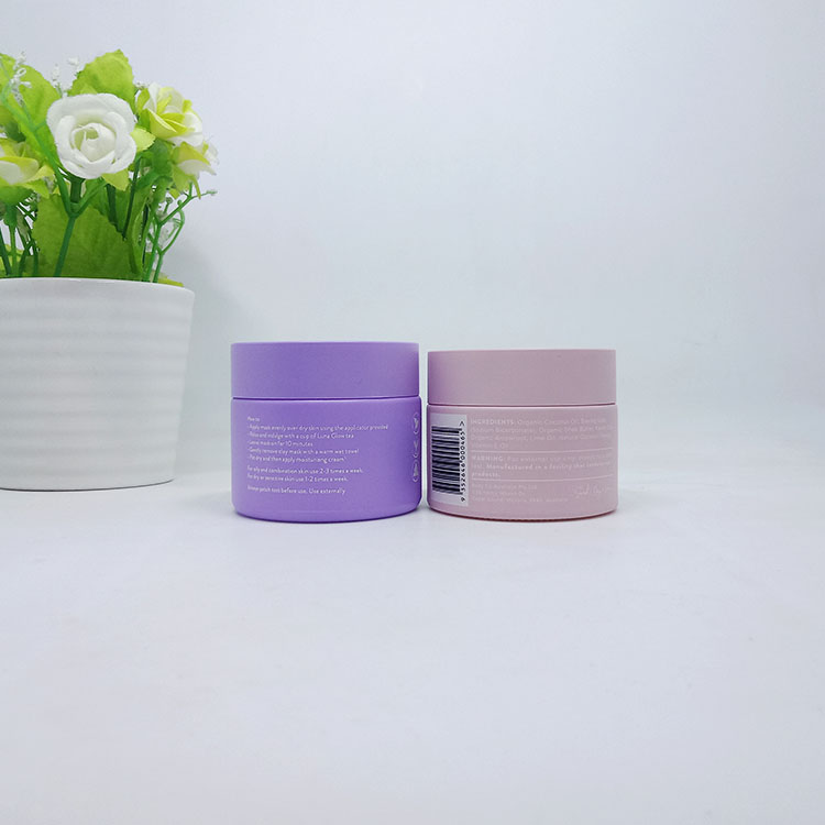 blue silk screen opal luxury jar for 30g 50g 100g face cream 15g eye cream container with white plastic screw lid