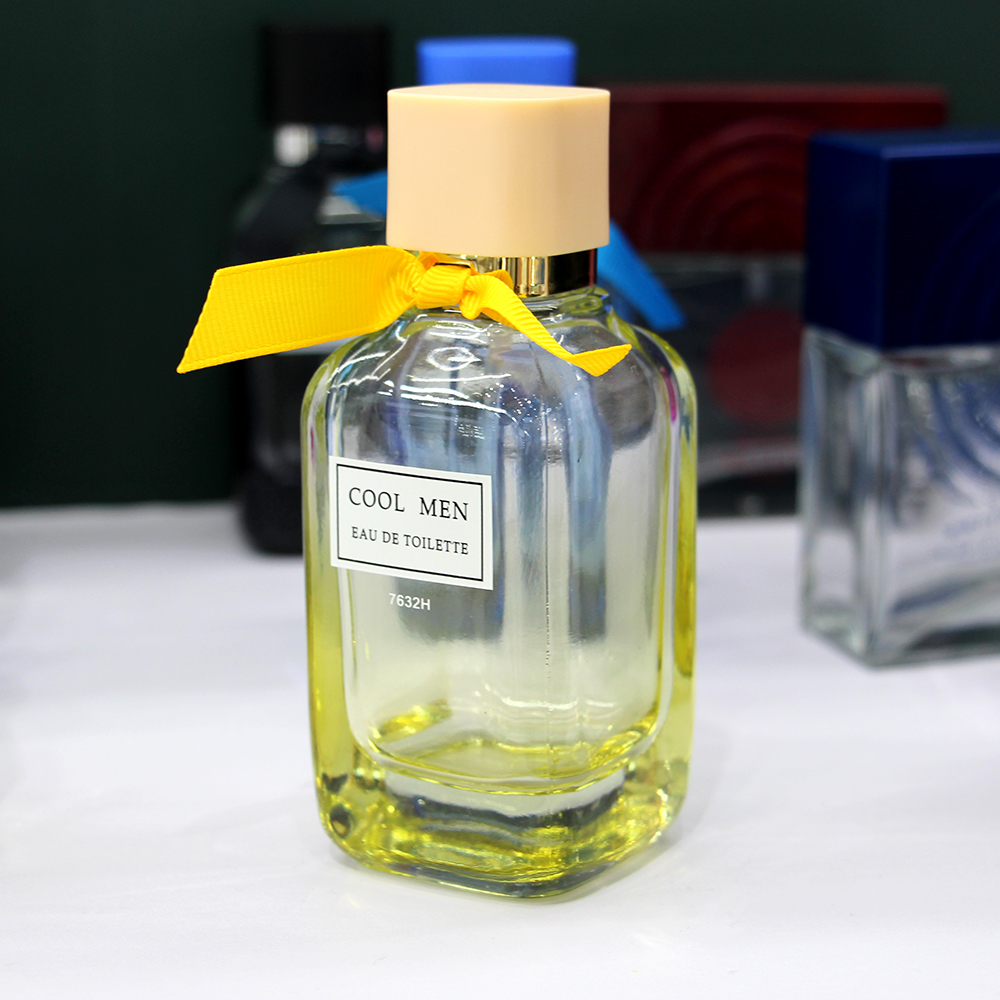 blue/yellow 50ml color perfume bottle