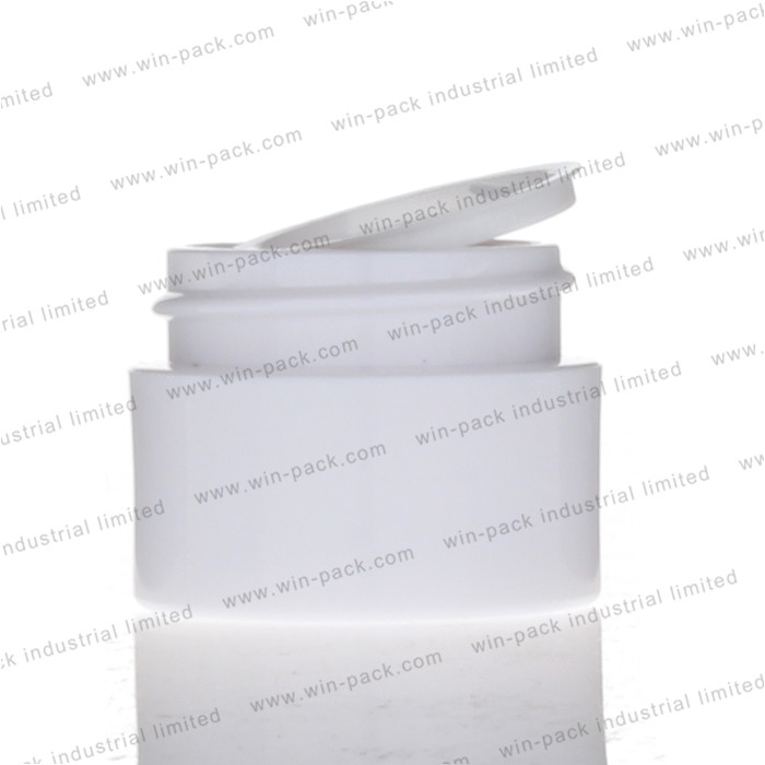 body cream container white color cosmetic plastic jar with screw cap 100g