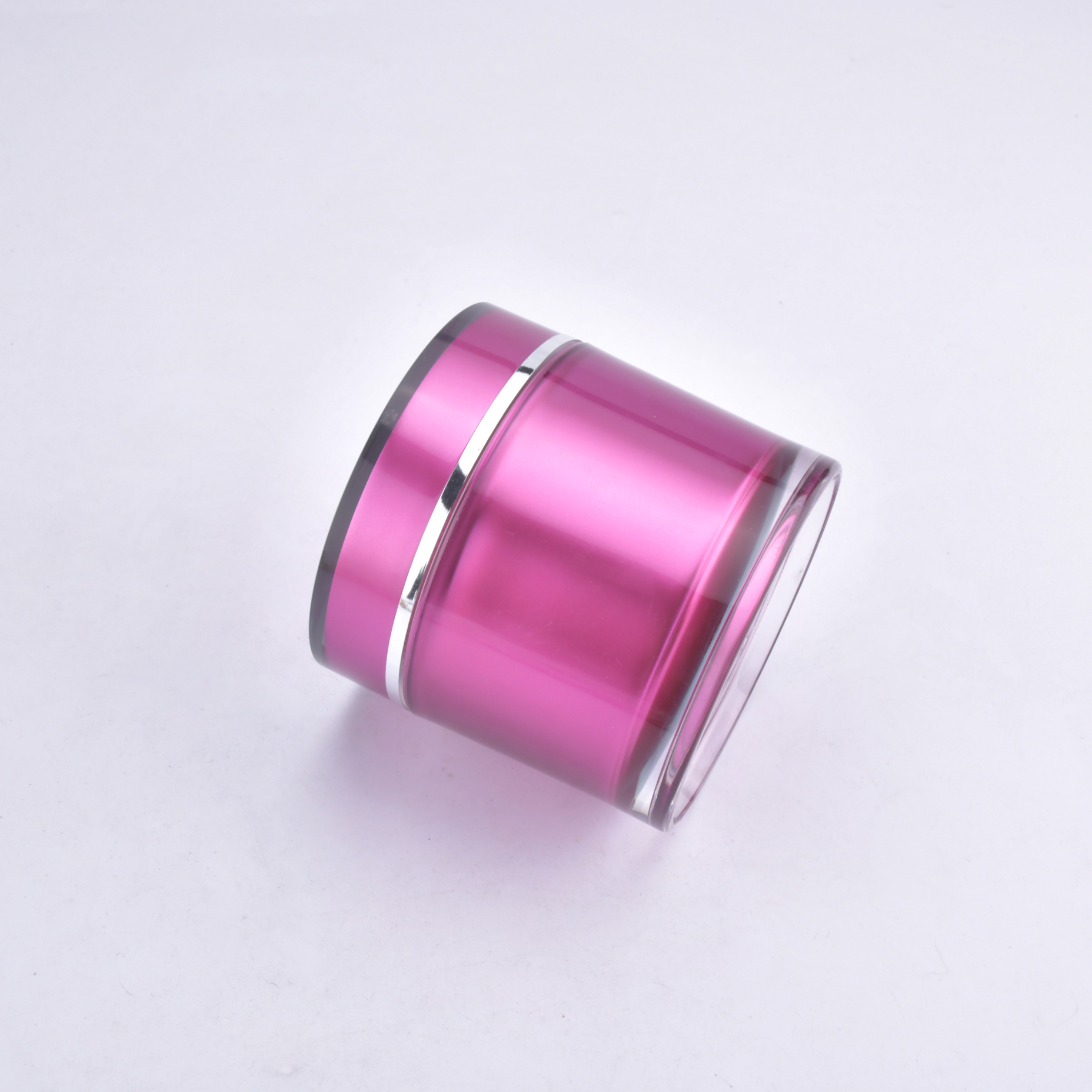 bons pots de soin acrylique violet emballage plastique 50ml 30ml