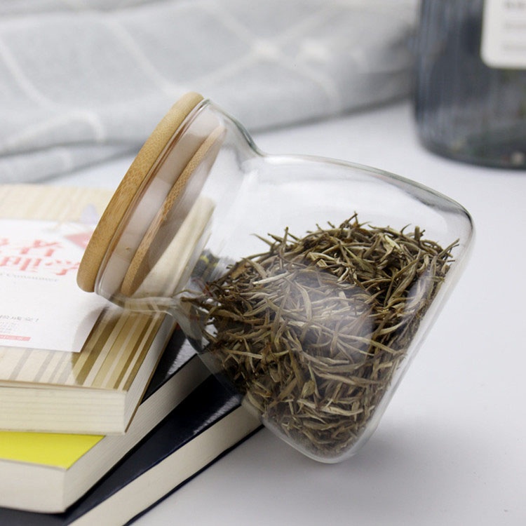 borosilicate air tight glass food storage containers with bamboo lid