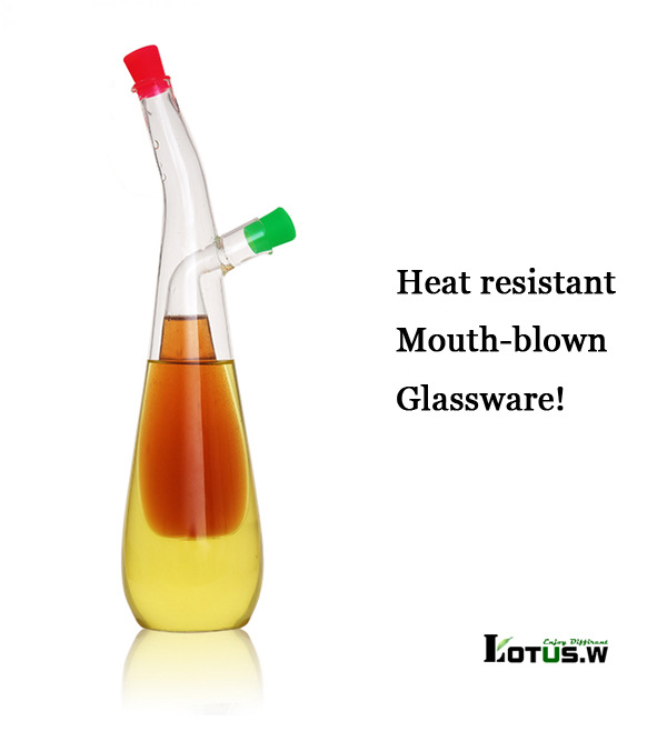 borosilicate glass bottle for oil or vinegar bottle