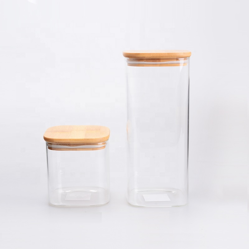 borosilicate glass food storage container with lid