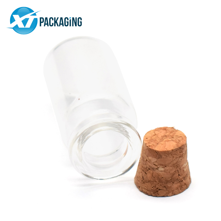 borosilicate glass  preroll packaging tube bottle with cork