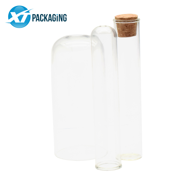 borosilicate pre roll tubes glass clear small mini test preroll tube glass bottle with cork